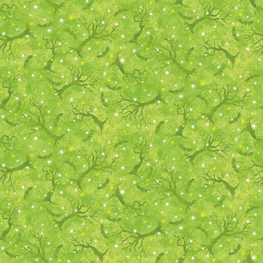6994G-66 Green - Monotone Glow in the Dark Trees || Hello Glow