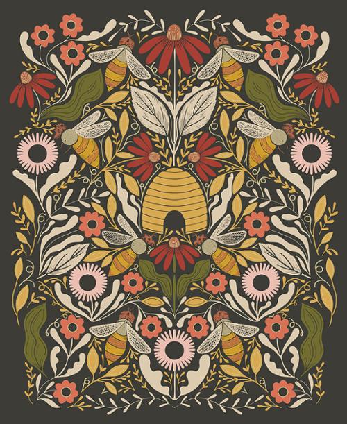 48418 21M Bee Garden Metallic       Black
