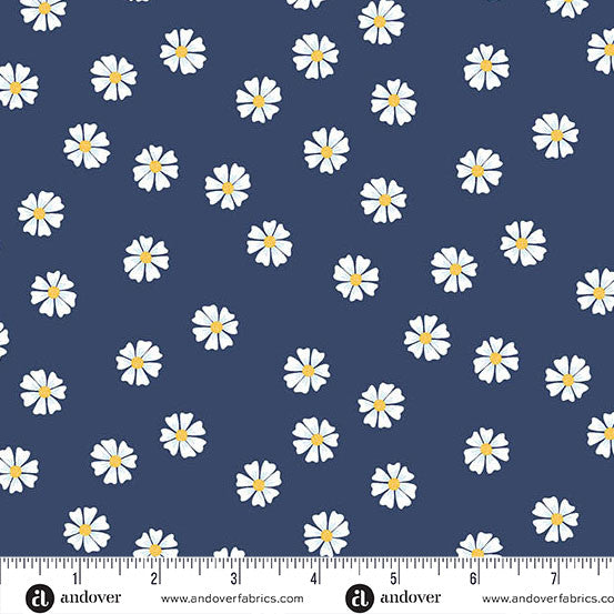 A-10002-B || Oh Say Can You Sew || Dancing Daisies Navy