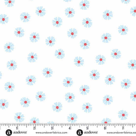 A-10002-L || Oh Say Can You Sew || Dancing Daisies White