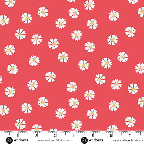 A-10002-R || Oh Say Can You Sew || Dancing Daisies Red