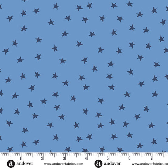 A-10003-LB || Oh Say Can You Sew || Bright Stars Cornflower Blue
