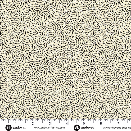 A-1104-L Pumpkin Licorice by Andover Fabrics Intertwined Whipped Cream