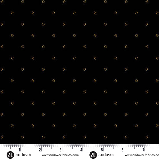 A-1261-K Espresso by Andover Fabrics spaced bow tie