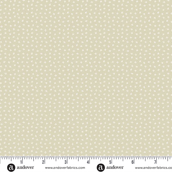 A-1263-L Latte by Andover Fabrics Cream New Bud