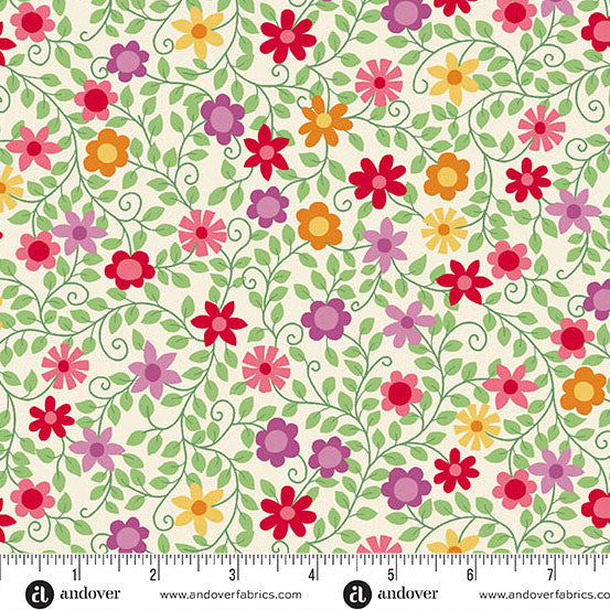 A-1653-L || Whimsy || Secret Garden Cream