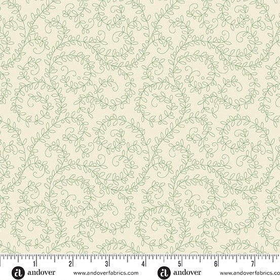A-1655-G || Whimsy || Doodle Vine Cream