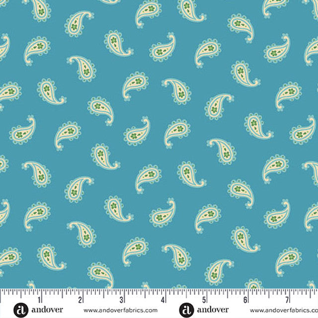 A-1656-B || Whimsy || Petite Paisley Turquoise