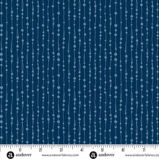A-1659-B || Whimsy || Beaded Curtain Navy