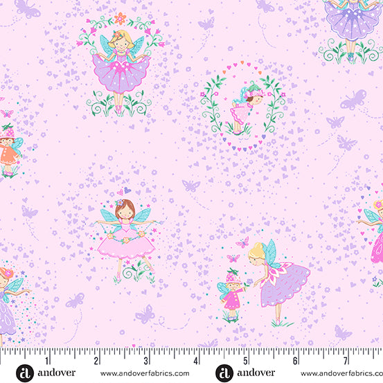 Fairy Dust MU-054-P Makower Fabrics