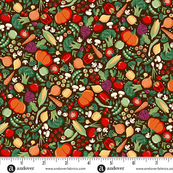 Fun on the Farm MU-066-V Makower Fabrics