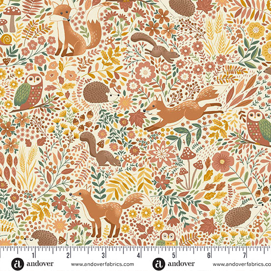MU-096-Q || Hello Autumn || Wild Wood  - Cream