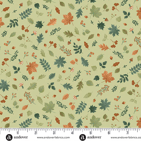 MU-097-G || Hello Autumn || Foliage Cascade  - Green
