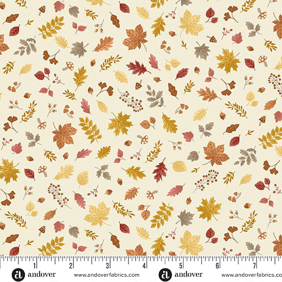 MU-097-Q || Hello Autumn || Foliage Cascade  - Cream