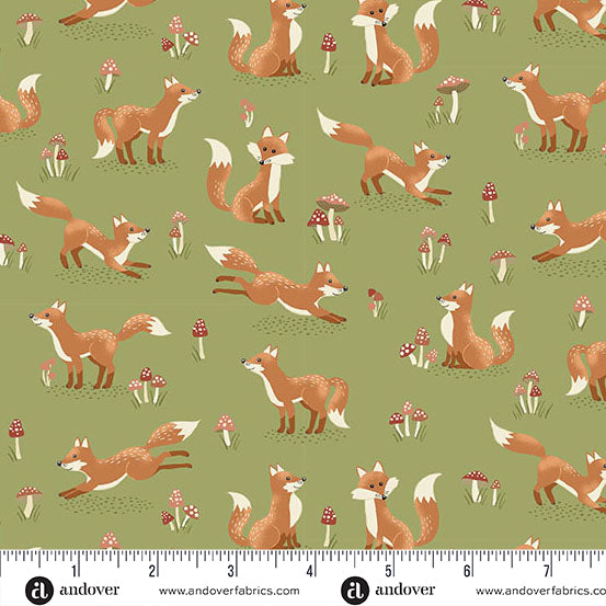 MU-098-G || Hello Autumn || Fox Tales  - Green