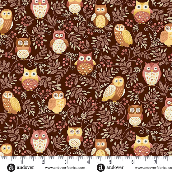 MU-099-V || Hello Autumn || Twilight Owls  - Brown