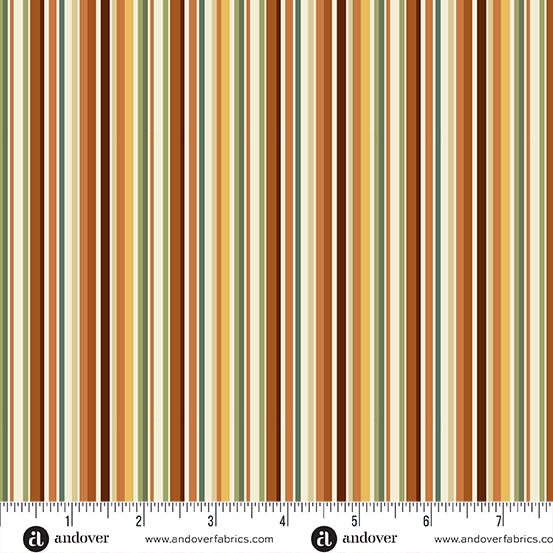 MU-102-1 || Hello Autumn || Cinnamon Stripe  - Multi