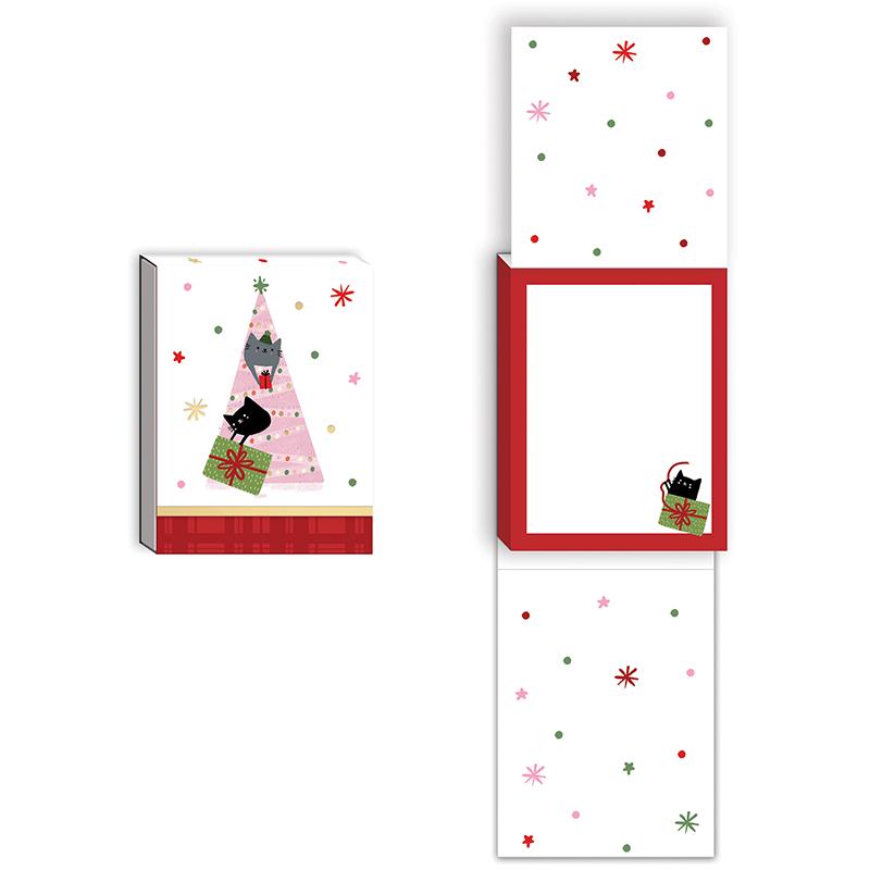 1001 86 Pocket Notepad Christmas Cat