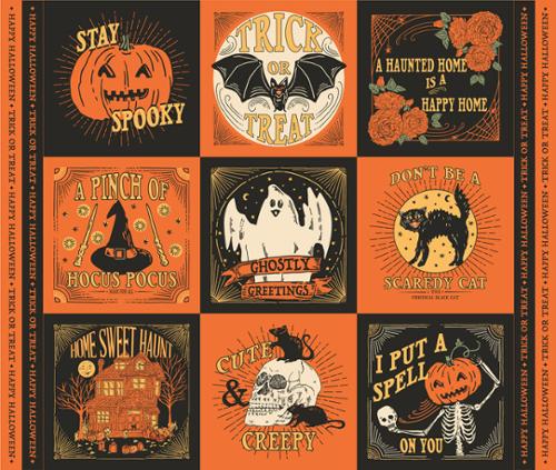 20919 11 Home Sweet Haunt Panel    Multi