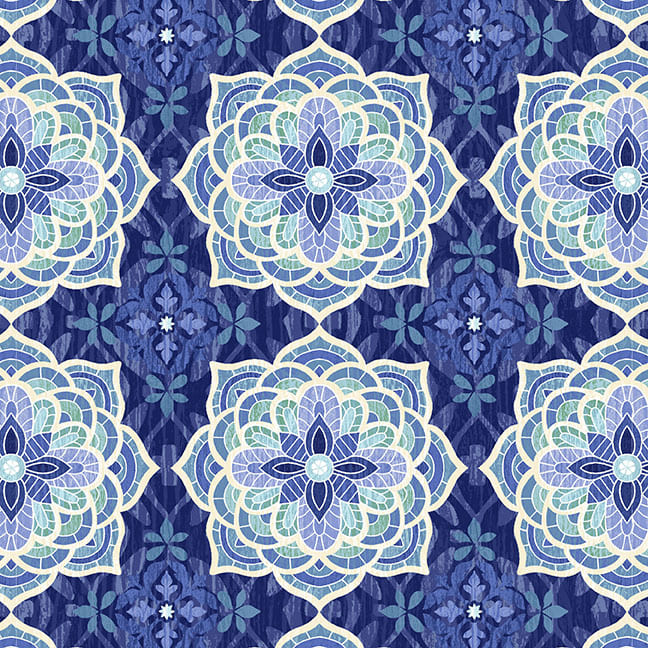 7578-77 Indigo || Bella Blue Birds