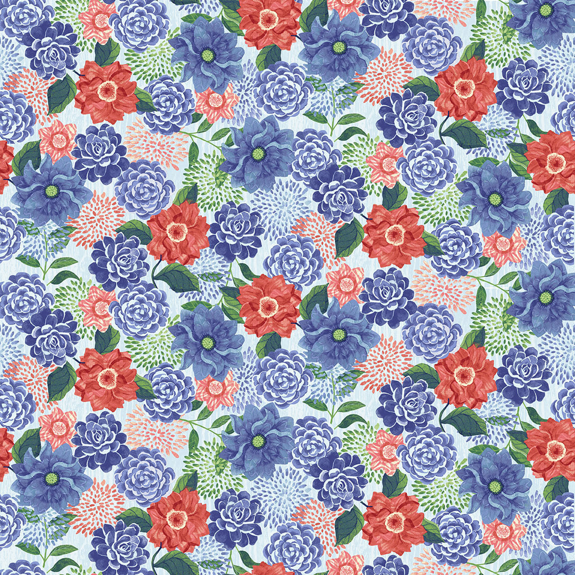 7579-17 Lt. Blue || Bella Blue Birds