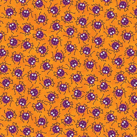 7799G-33 Orange - Tossed Spiders || Graveyard Ghouls-Glow
