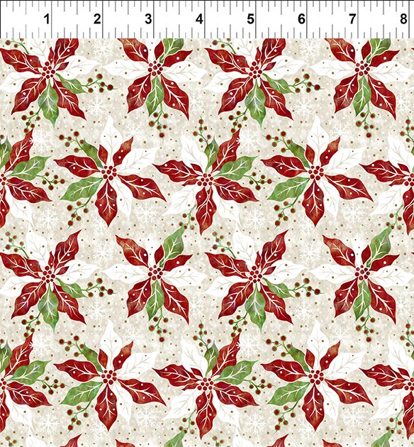 Winter Solstice II || 7WS 1M Cream || Poinsettia
