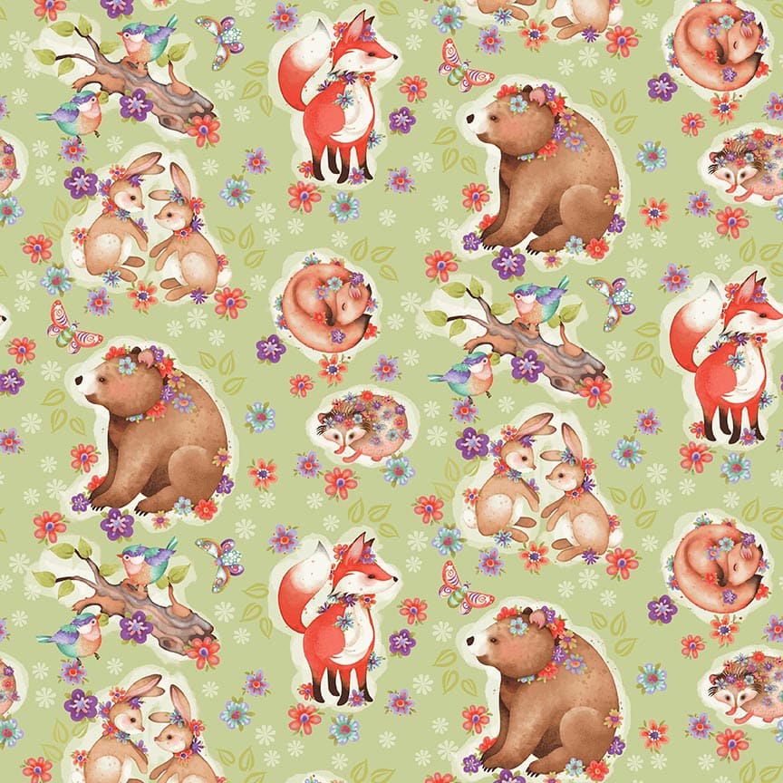 8073-63 Green-Multi || In The Thicket
