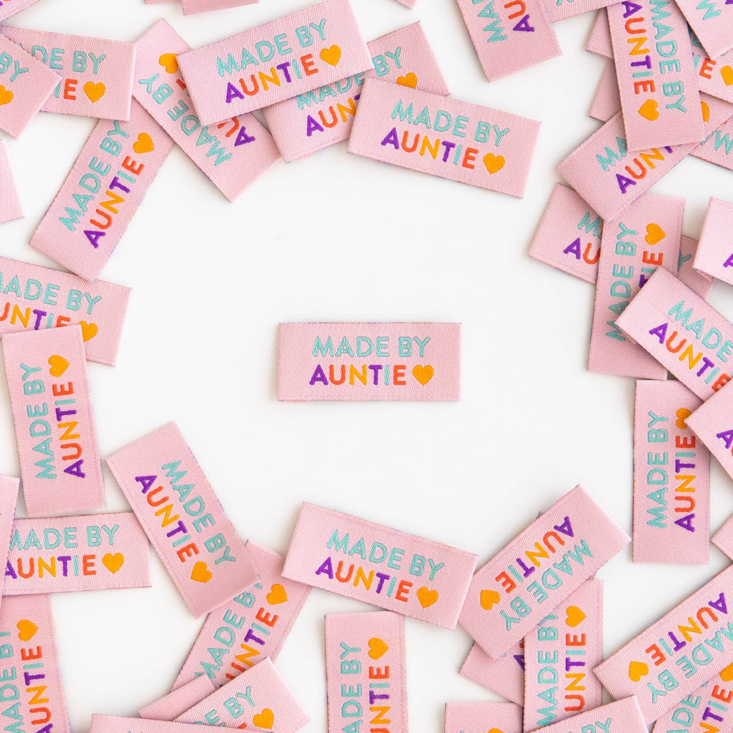 Made by Auntie - Sewing Woven Clothing Label Tags