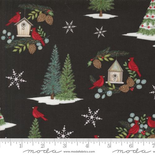 56130 18 Winter Friends   Charcoal Black