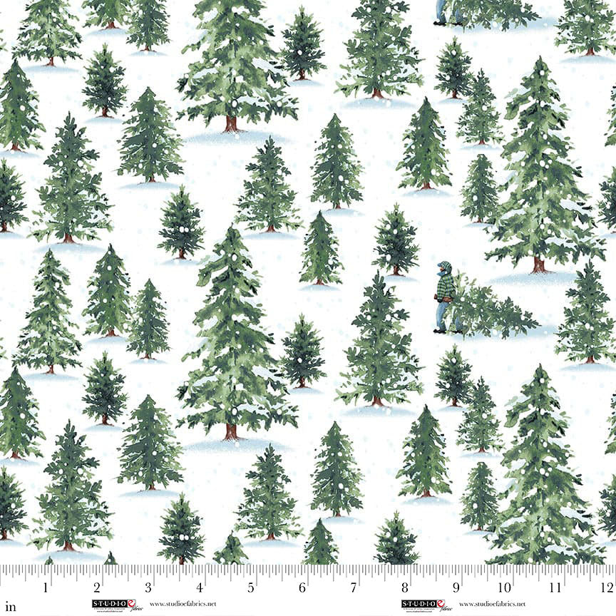 8311-06 White/Green || Christmas Village