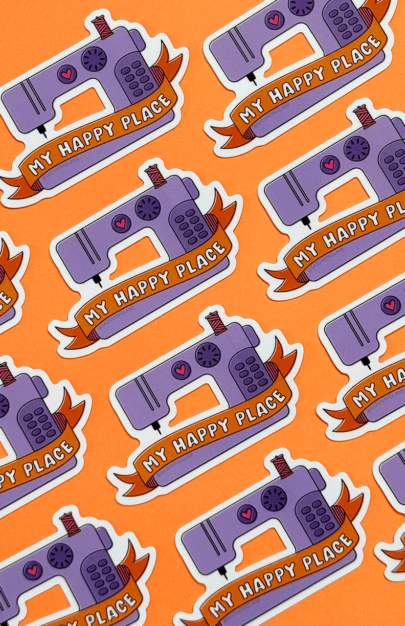 My Happy Place Sticker