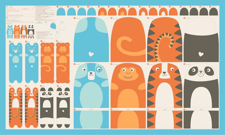 20969 11 Animal Park Fun Panel     Multi