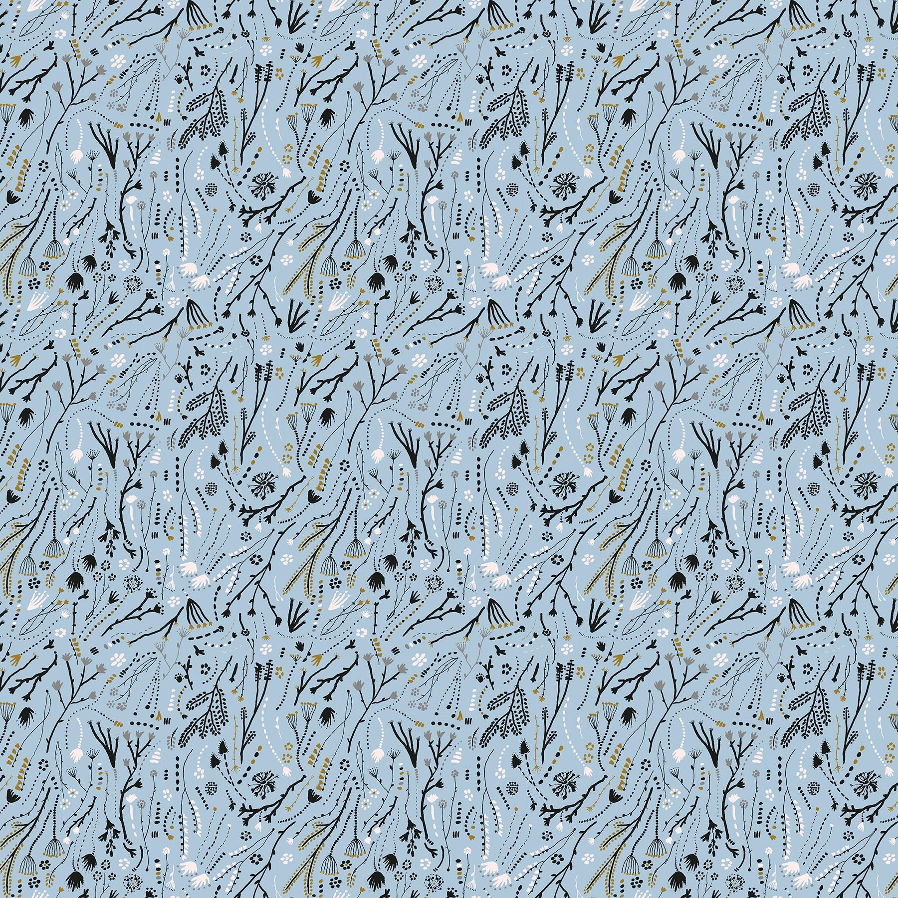Autumn Forage 90851-40 Branches - Blue