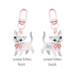 LHFVZ004 Zipper Gltr Charm Sweet Kitten
