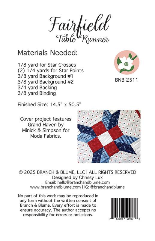 BNB 2511 Fairfield Table Runner