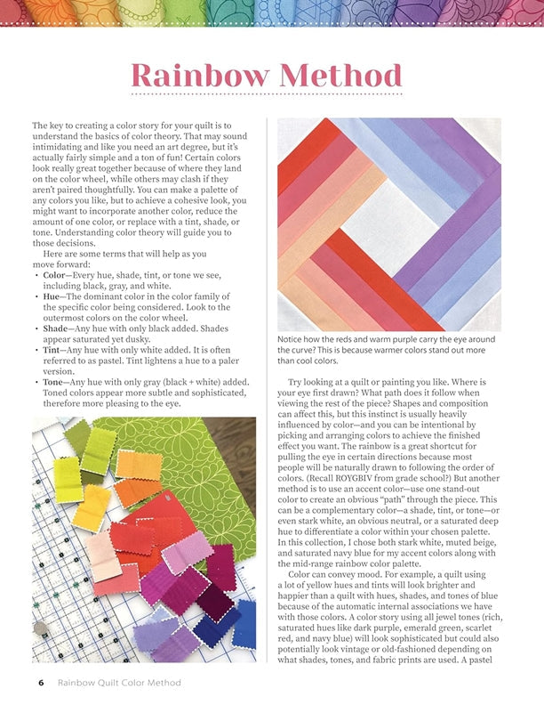 LAN 512 Rainbow Quilt Color Method