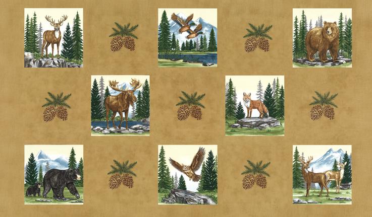 56197 12QC Northwoods Lodge Quilting Cuddle
     Fawn