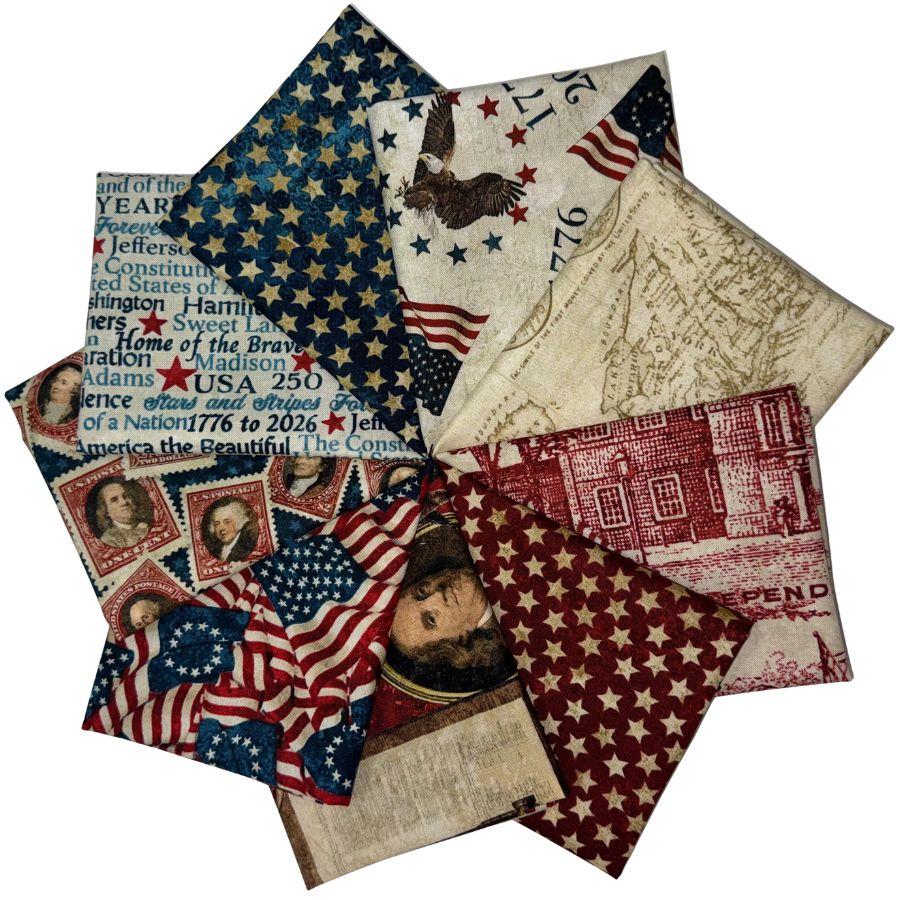 America 250 - Stonehenge 9 Fat Quarter Bundle