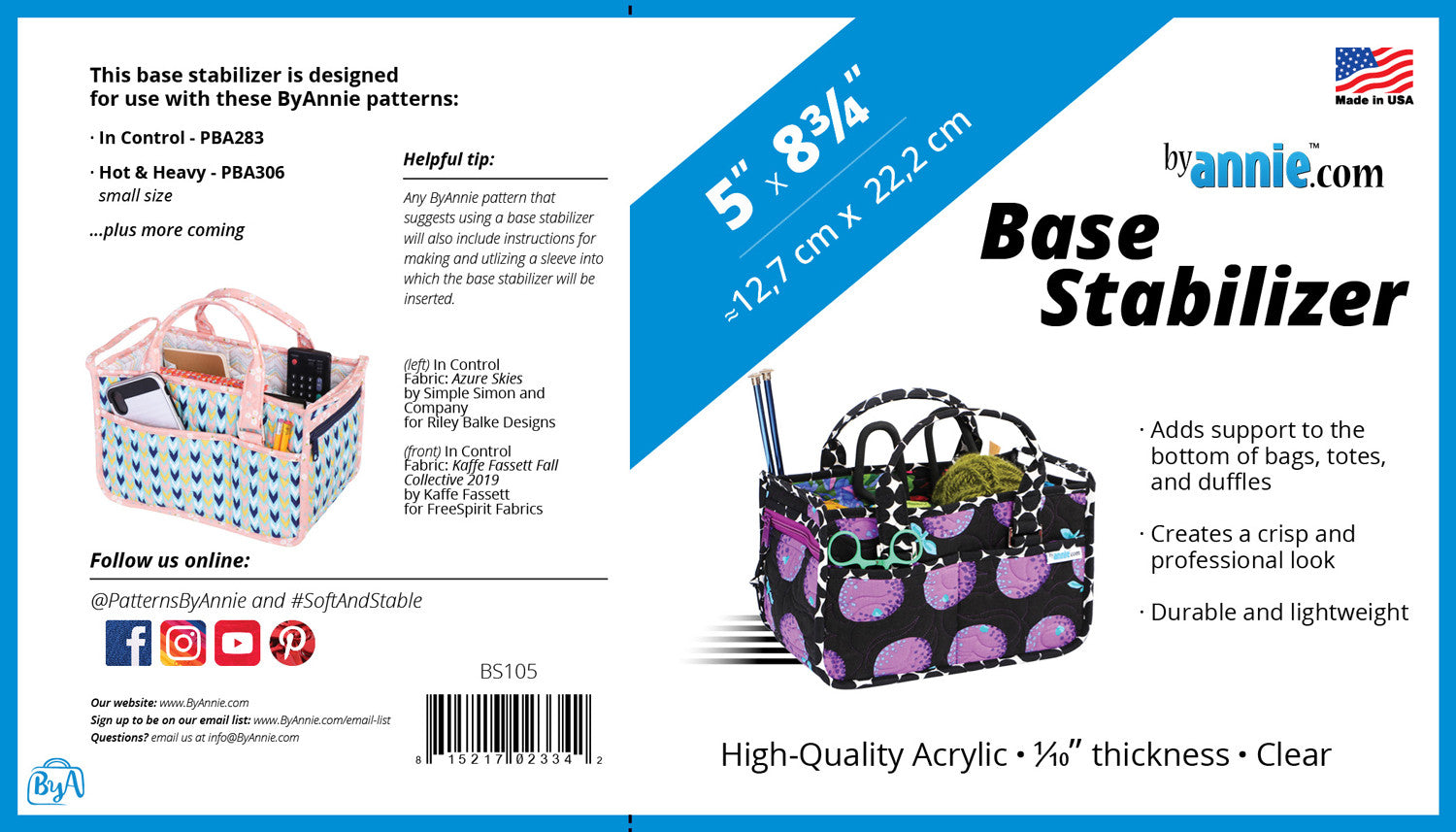 Base Stabilizer 5 x 8 3/4