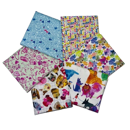 Big Dog Walk 6 Fat Quarter Bundle