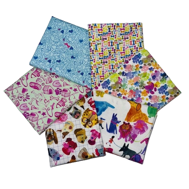 Big Dog Walk 6 Fat Quarter Bundle