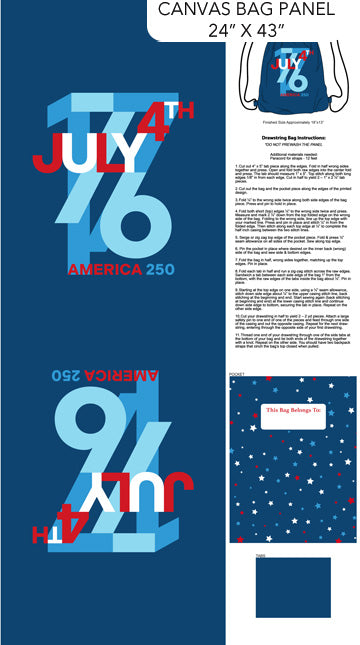 America 250 TM - C29062-48 - Canvas Backpack Panel