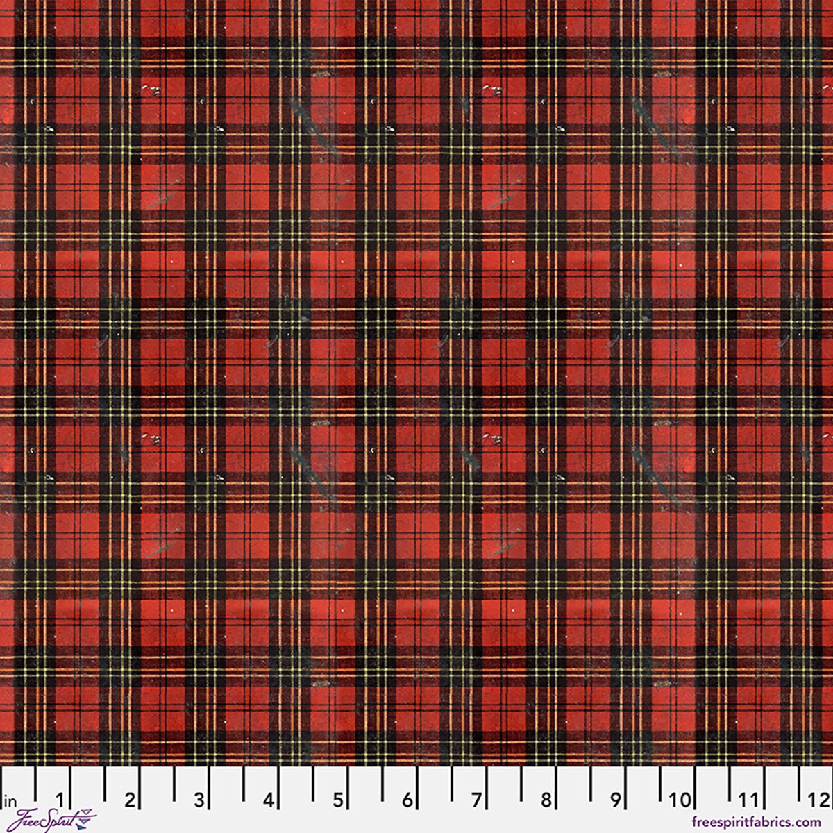 Christmas Worn Plaid CC - Christmas || Palette Seasonal Canvas Cloth