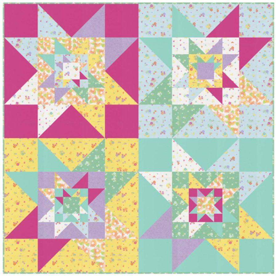 Star Stacked - Baby Sized - featuring Joysome by Coriander Quilts