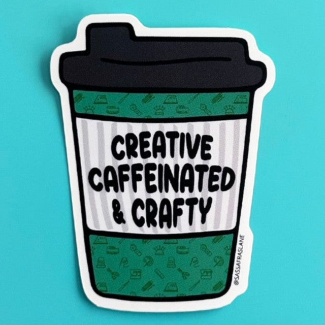 Always Caffeinated Sticker Sticker Caffeinated