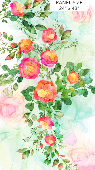 Veranda DP28395-10 - 24" Floral Panel