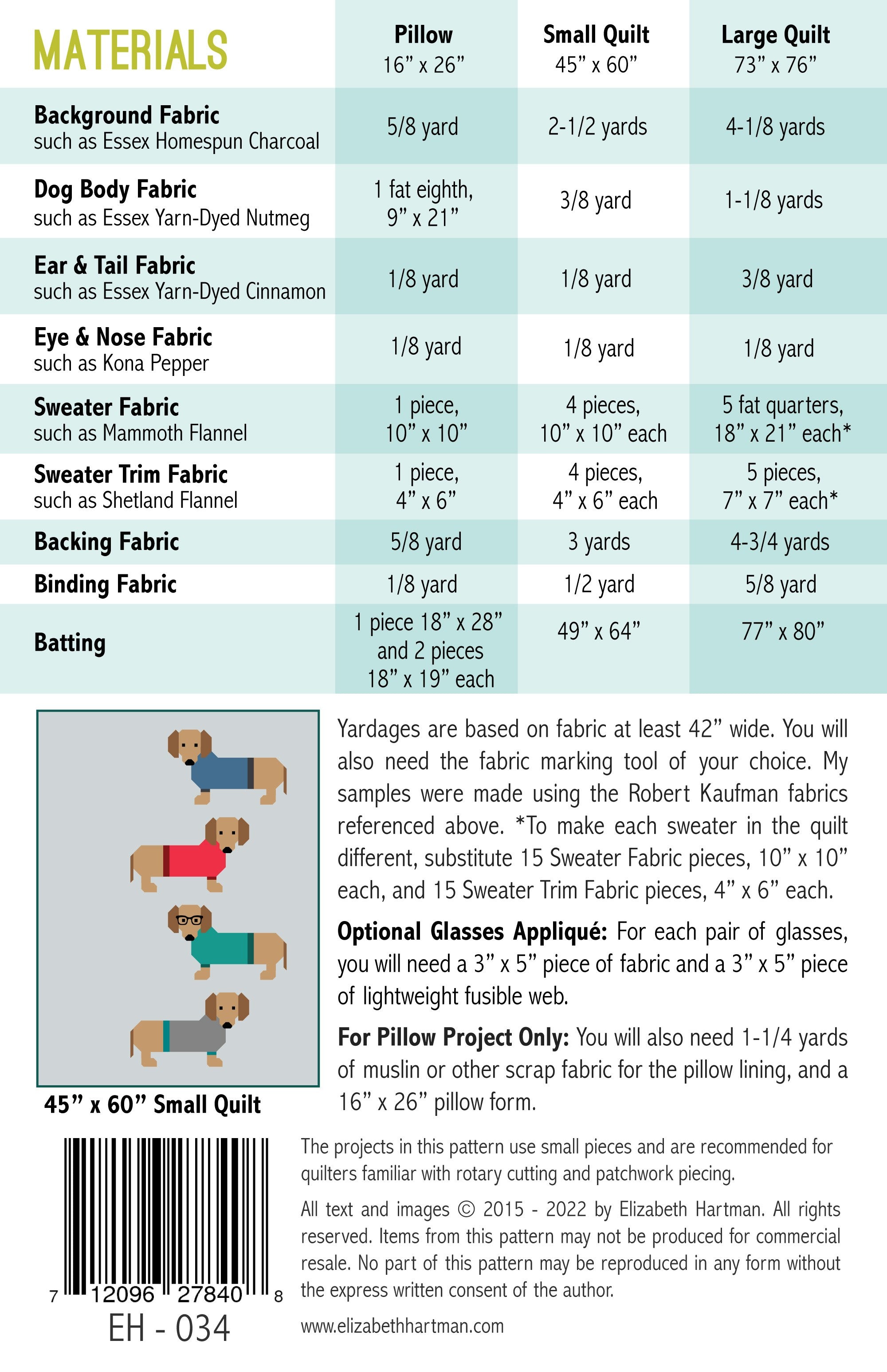 EH 034 Dogs in Sweaters by Elizabeth Hartman