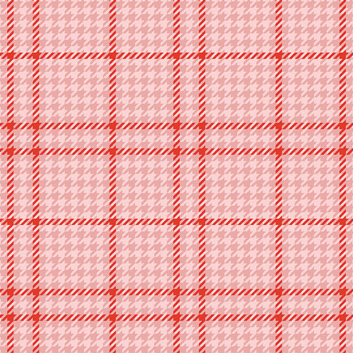 F-25405a - Holiday Check Candycane in Flannel