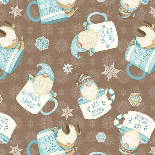 F9640-33 Brown || I Love Sn'Gnomies Flannel